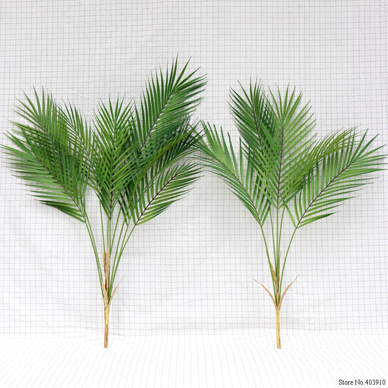 Green Artificial Palm Leaf Plastic Plants Garden Home Decorations Scutellarin Tropical Tree Fake Plants
Decorative item Garden Decoration Home Decoration - Statnmore-7861