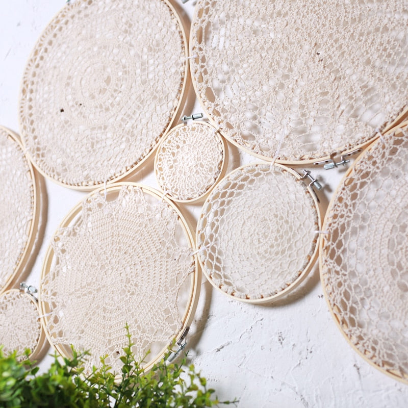 Bamboo Cotton Lace Tapestry Dreamcatcher Aesthetic Room Decor Macrame Wall Hanging Mandala Large Tapestry Hogar Indian Tapiz Handmade - Statnmore-7861