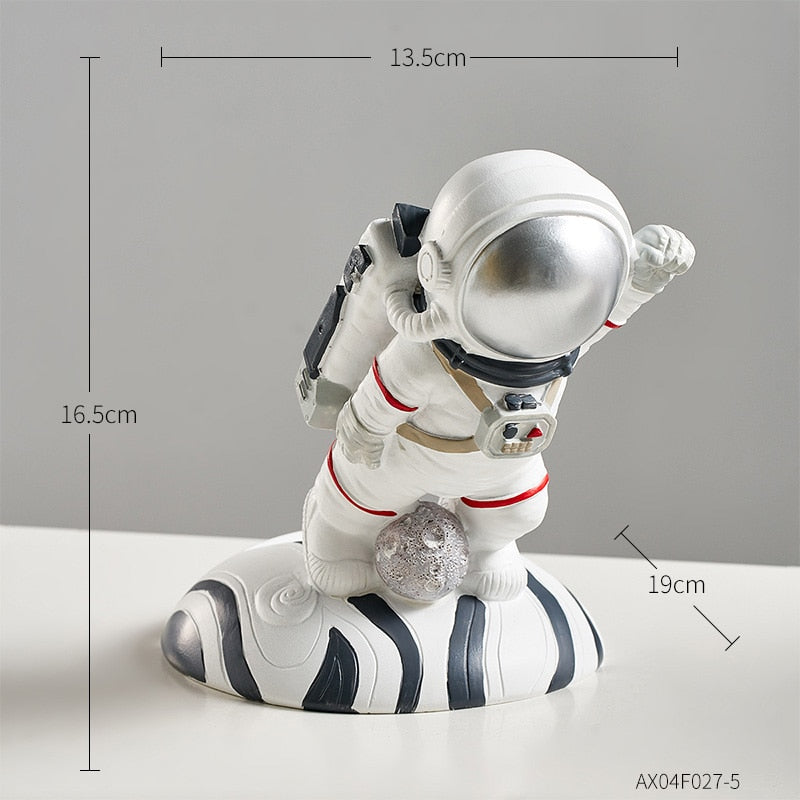 Hanging Wine Glass Holder Astronaut Wine Rack Wine Bottle Glass Holder Mold Creative Wine Bottle Rack Holder Home Decoration - Statnmore-7861